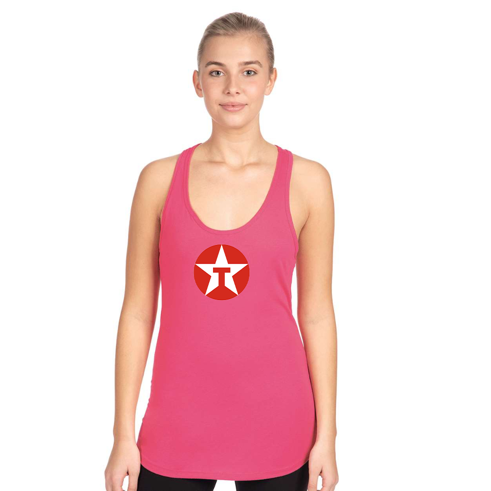 Women's Texaco Logo Next Level Ideal Racerback Tank