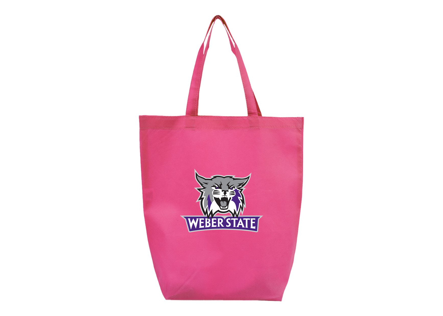 Weber State Wildcats Q-Tees Non-Woven Gusset Bottom Tote