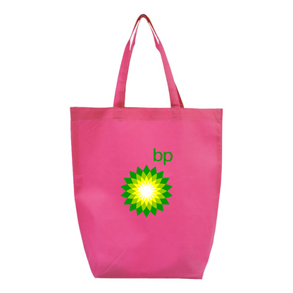 BP Oil Logo Q-Tees Non-Woven Gusset Bottom Tote
