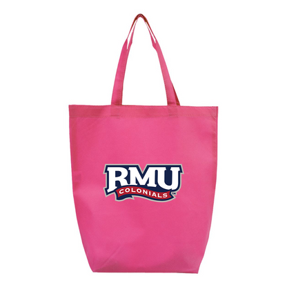 Robert Morris Colonials Logo Q-Tees Non-Woven Gusset Bottom Tote