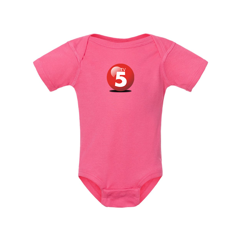 ABC TV5 Logo Rabbit Skins Infant Baby Rib Bodysuit