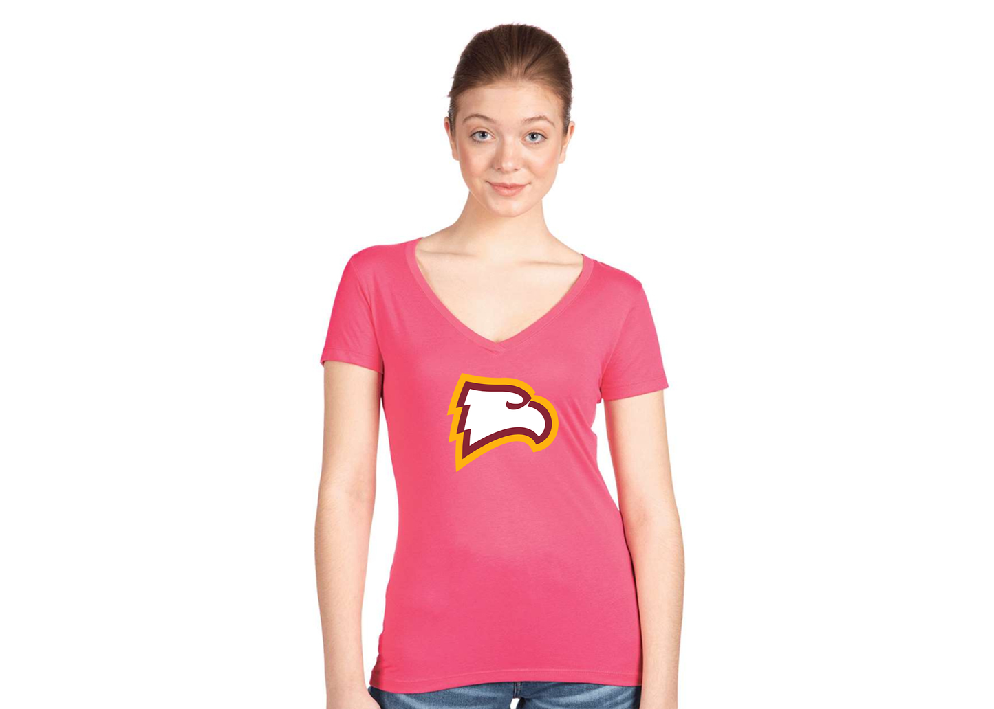 Women's Winthrop Eagles Next Level V-Neck T-Shirt