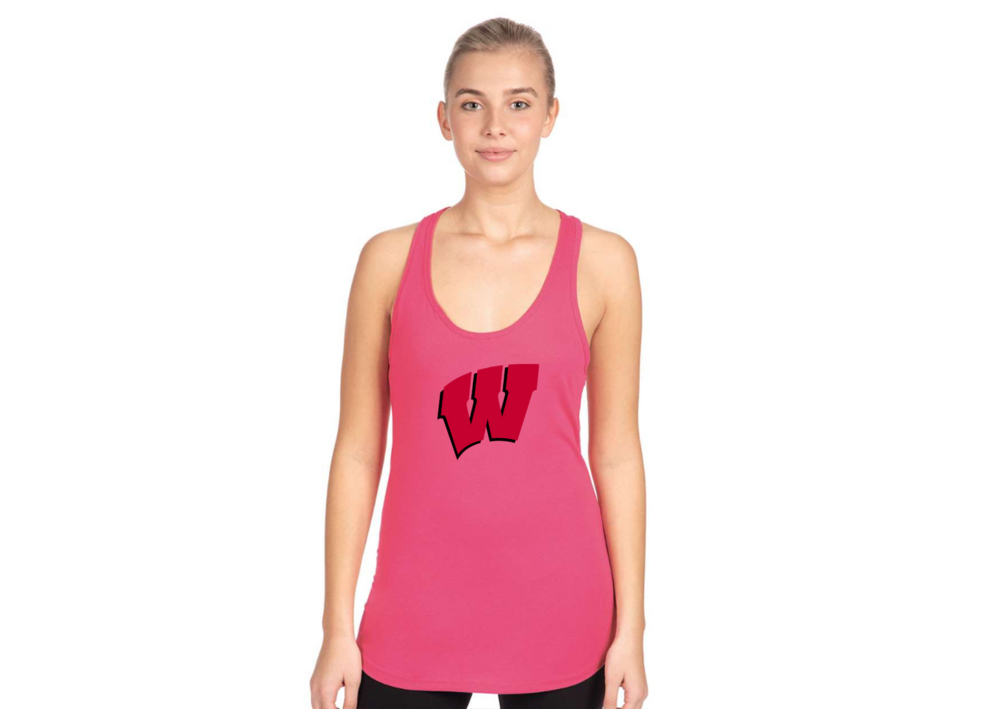 Women's Wisconsin Badgers Next Level Ideal Racerback Tank