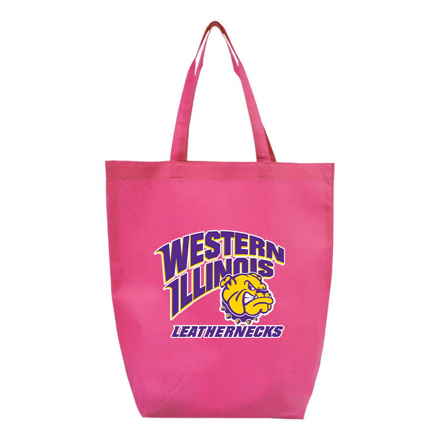 Western Illinois Leathernecks Q-Tees Non-Woven Gusset Bottom Tote