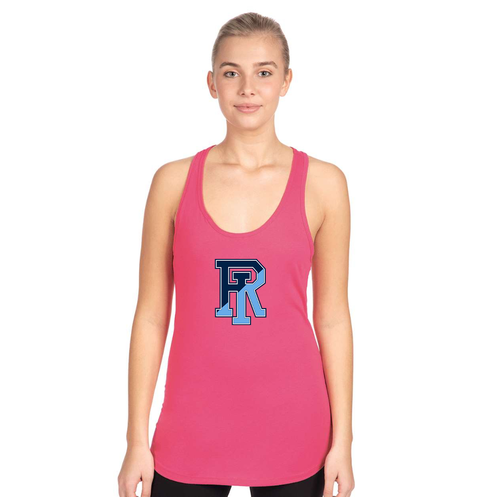 Women's Rhode Island Rams Logo Next Level Ideal Racerback Tank