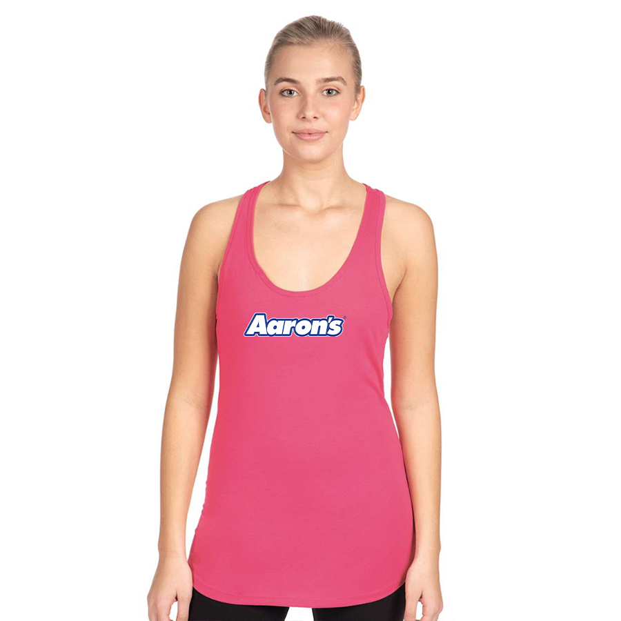 Women's Aaron_s Logo Next Level Ideal Racerback Tank