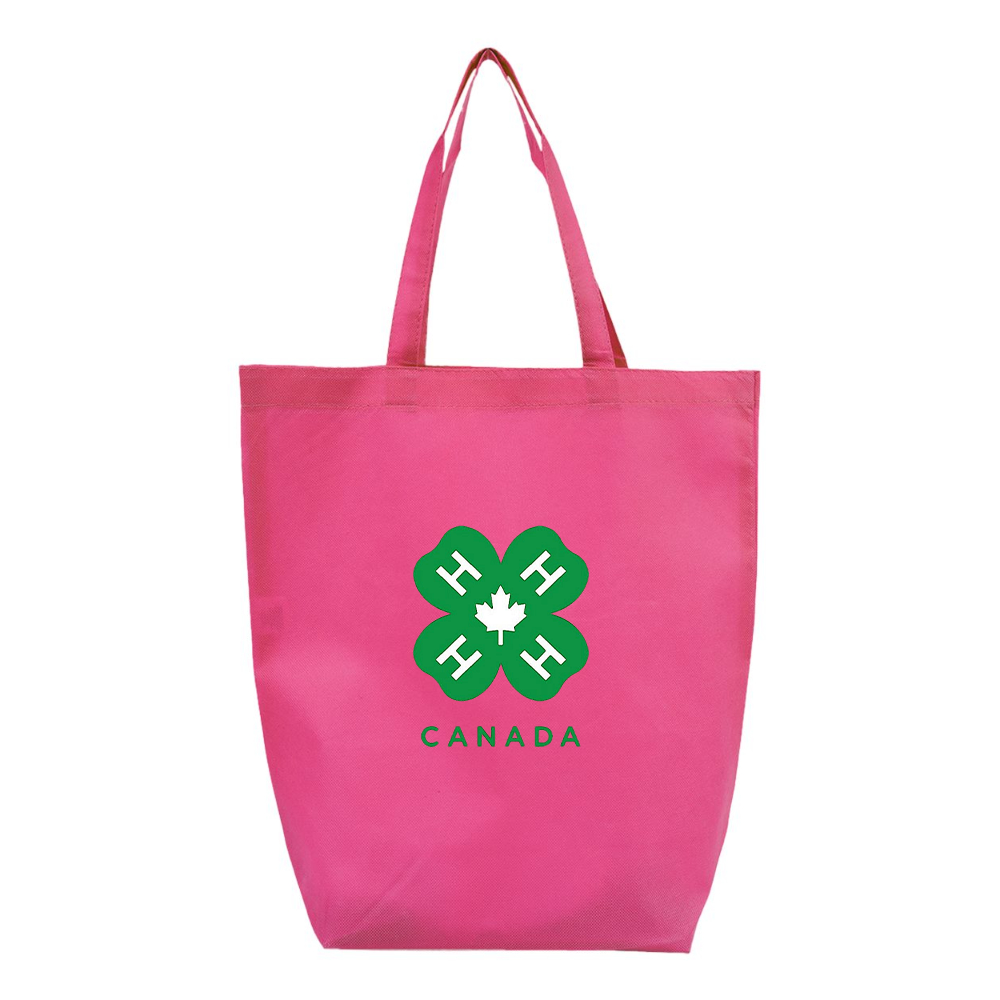 4H Canada Logo Q-Tees Non-Woven Gusset Bottom Tote