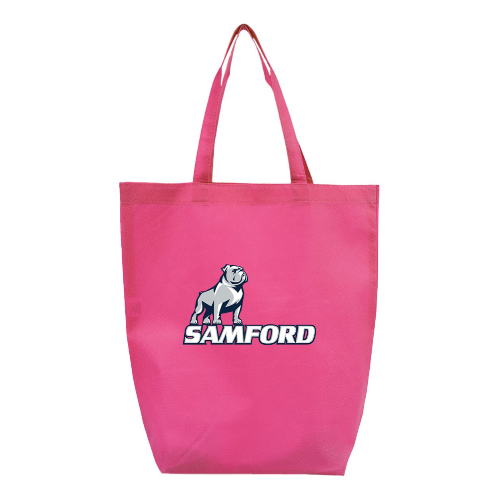 Samford Bulldogs Logo Q-Tees Non-Woven Gusset Bottom Tote