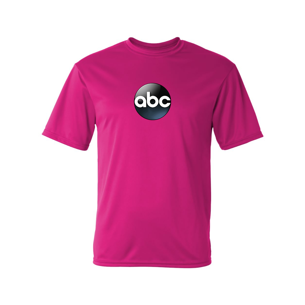 Men's Abc Logo Polyester T-Shirt