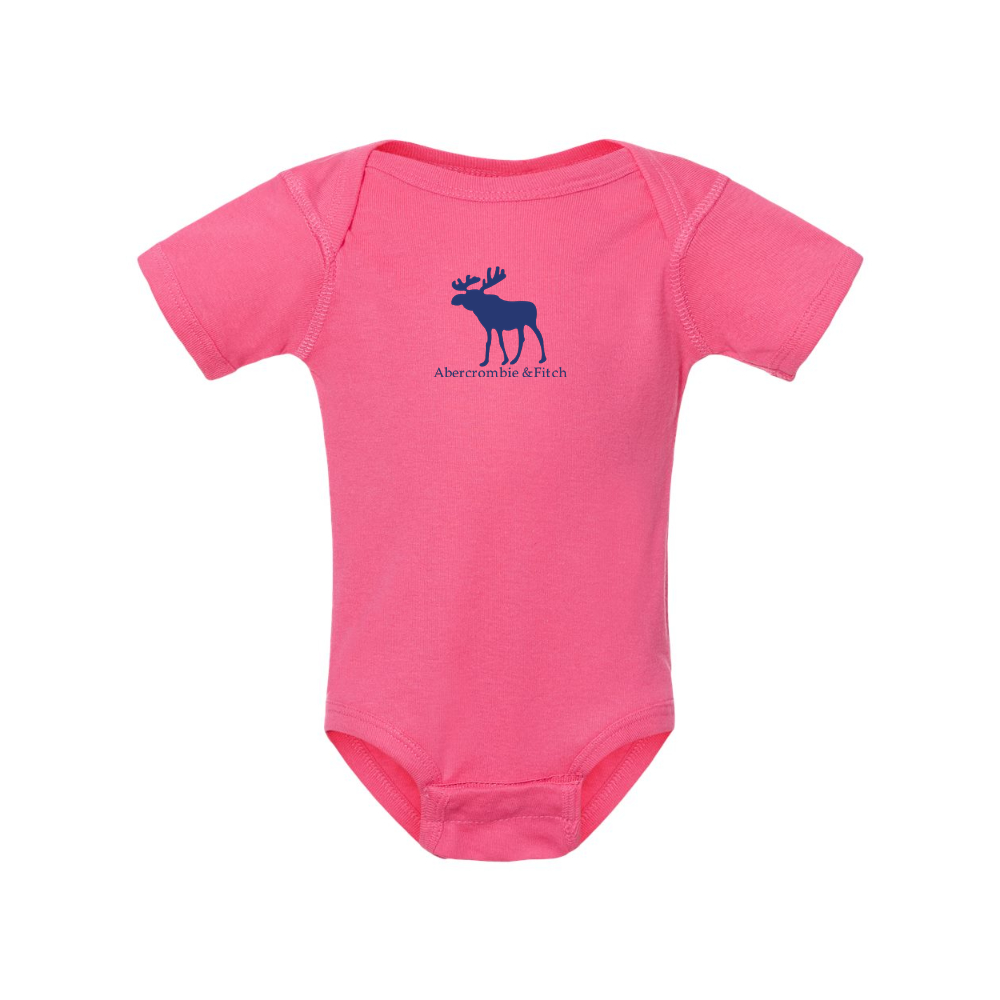 Abercrombie & Fitch Moose Logo  Rabbit Skins Infant Baby Rib Bodysuit