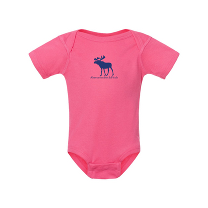 Abercrombie & Fitch Moose Logo  Rabbit Skins Infant Baby Rib Bodysuit