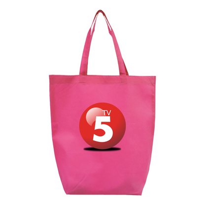ABC TV5 Logo Q-Tees Non-Woven Gusset Bottom Tote