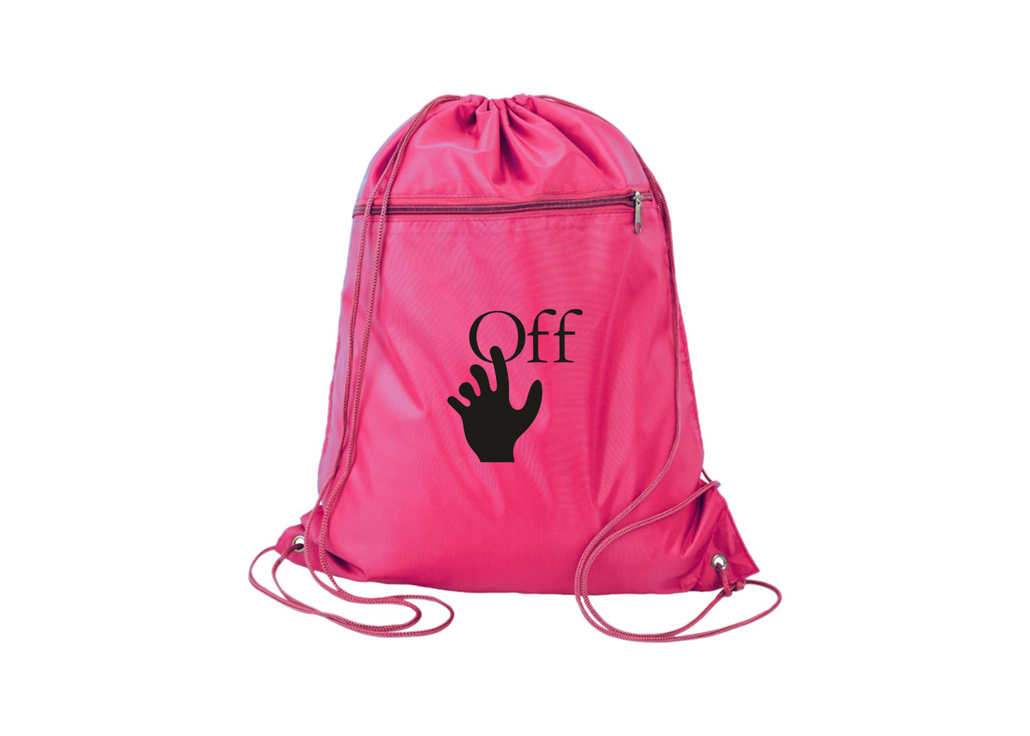 Off-White Hand Q-Tees - Polyester Cinchpack