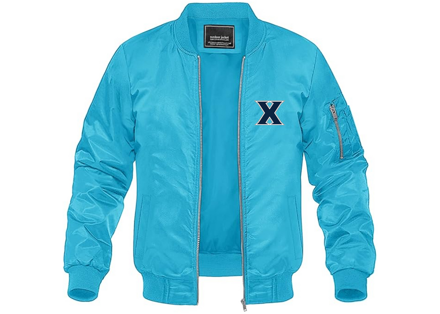 Men's Xavier Musketeers Lightweight Bomber Jacket Windbreaker Softshell Varsity Jacket Coat