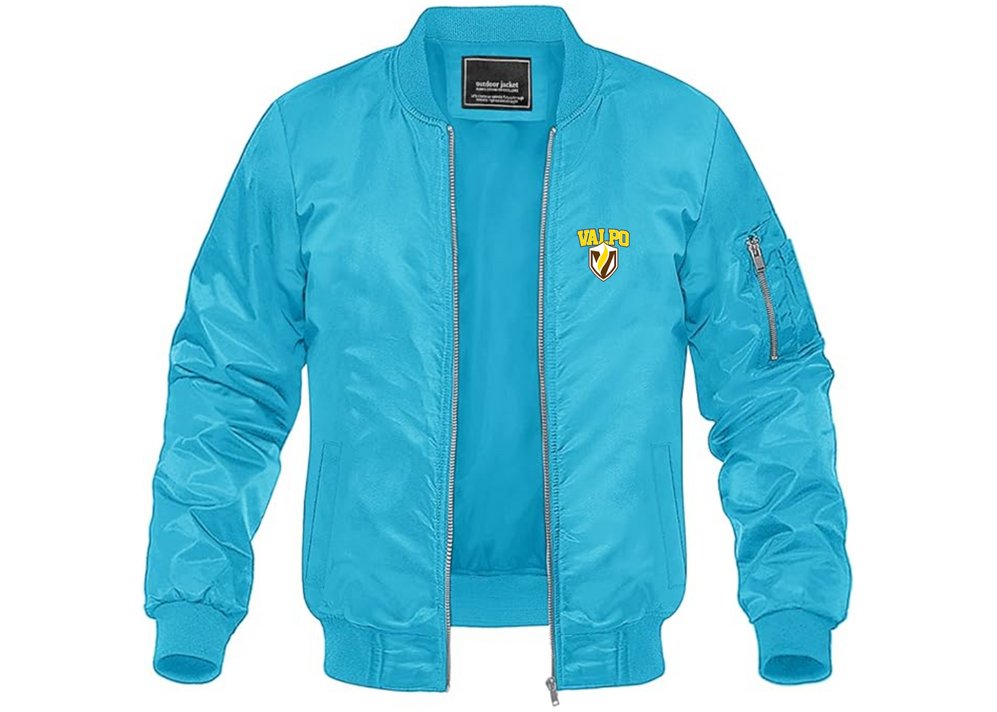 Men's Valparaiso Crusaders Lightweight Bomber Jacket Windbreaker Softshell Varsity Jacket Coat