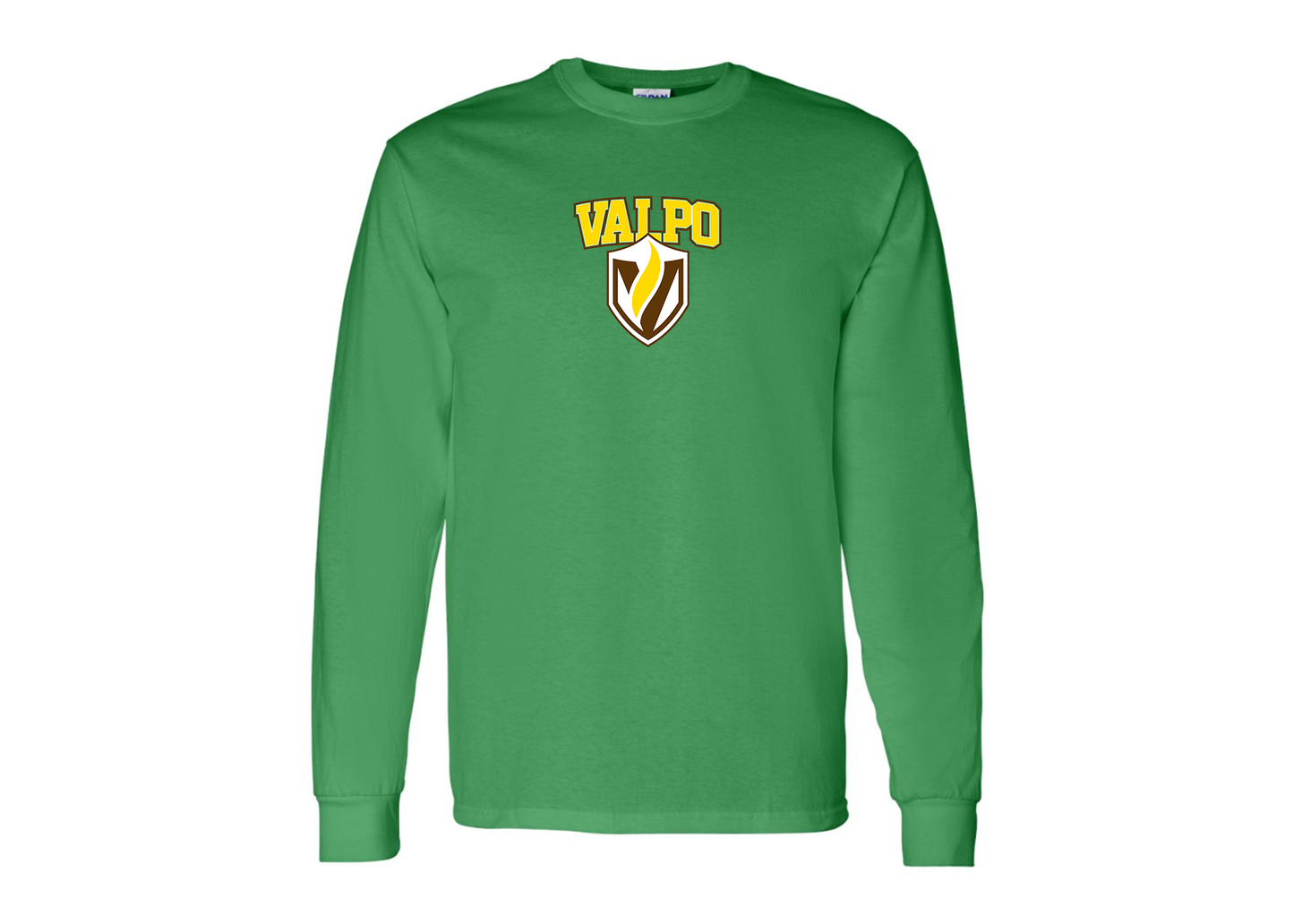 Men's Valparaiso Crusaders Gildan Heavy Cotton Long Sleeve T-Shirt