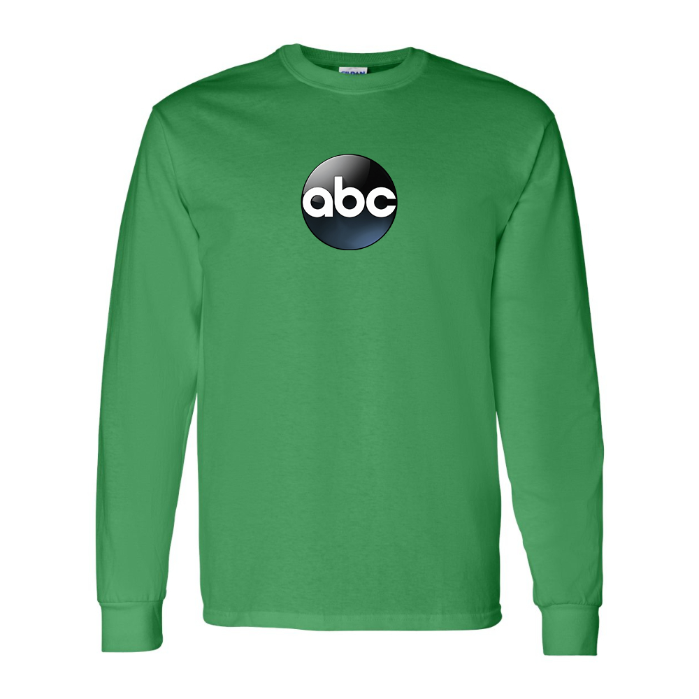 Men's Abc Logo Gildan Heavy Cotton Long Sleeve T-Shirt