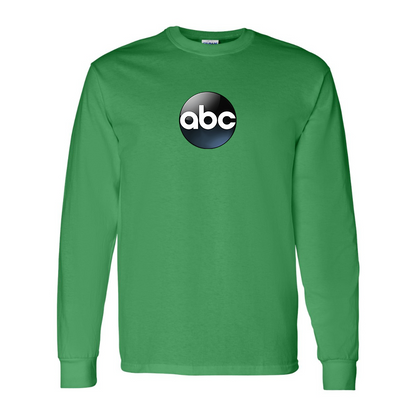 Men's Abc Logo Gildan Heavy Cotton Long Sleeve T-Shirt