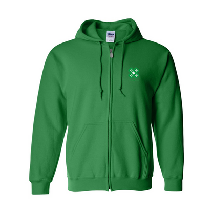 Men's 4H Canada Logo Gildan  Heavy Blend Full Zip Hooded Sweatshirt