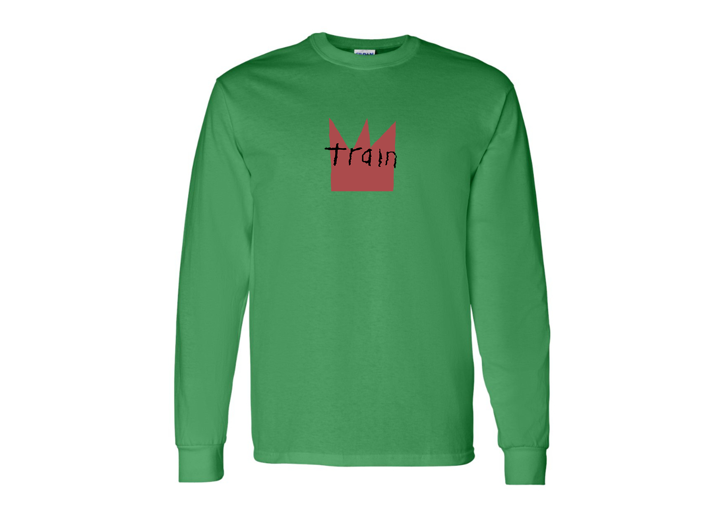 Men's Train Gildan Heavy Cotton Long Sleeve T-Shirt