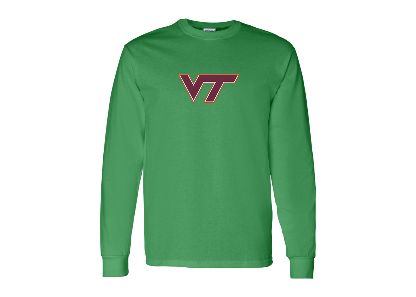Men's Virginia Tech Hokies Gildan Heavy Cotton Long Sleeve T-Shirt