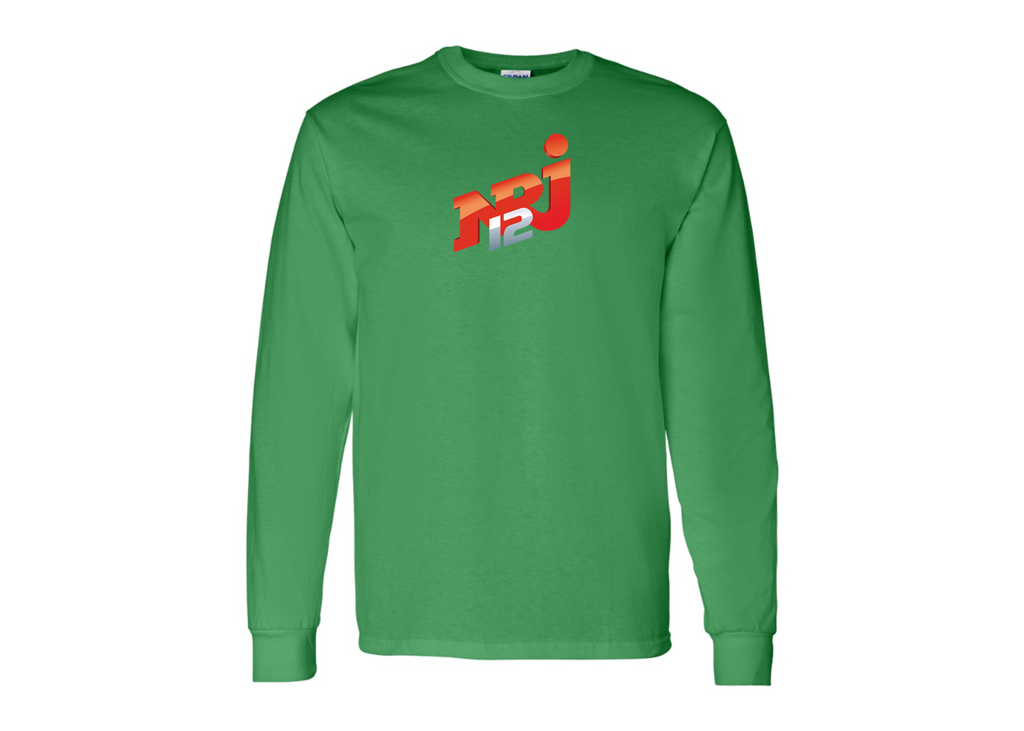 Men's NRJ 12 Logo Gildan Heavy Cotton Long Sleeve T-Shirt