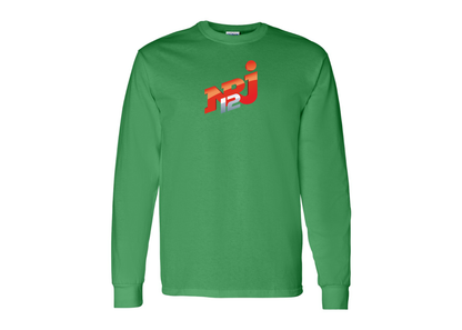 Men's NRJ 12 Logo Gildan Heavy Cotton Long Sleeve T-Shirt