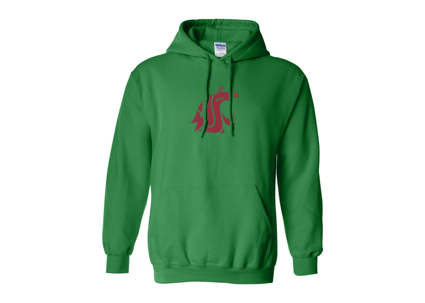 Men's Washington State Cougars Gildan  Heavy Blend Hooded Sweatshirt