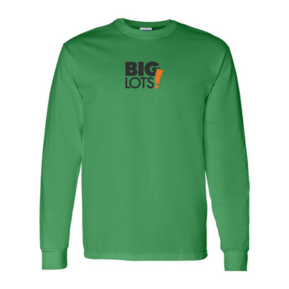 Men's Big Lots Logo Gildan Heavy Cotton Long Sleeve T-Shirt