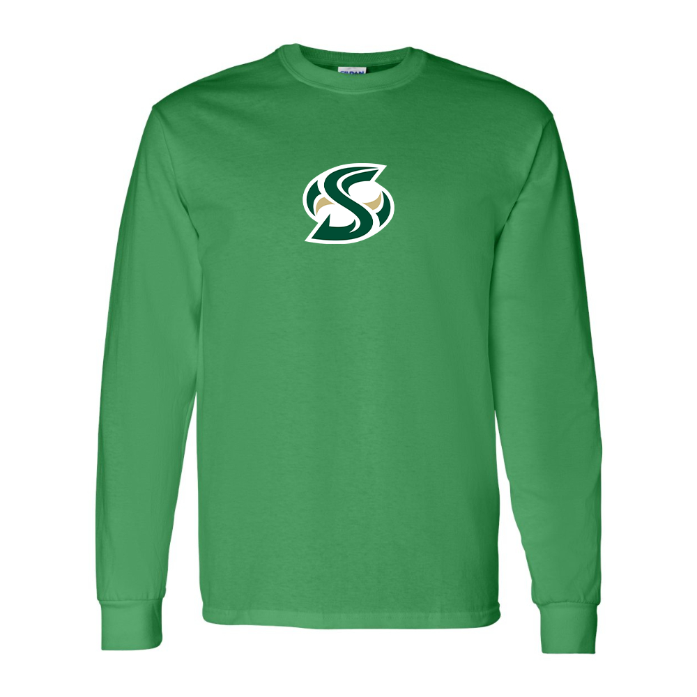 Men's Sacramento State Hornets Logo  Gildan Heavy Cotton Long Sleeve T-Shirt