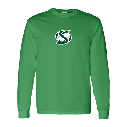 Men's Sacramento State Hornets Logo  Gildan Heavy Cotton Long Sleeve T-Shirt