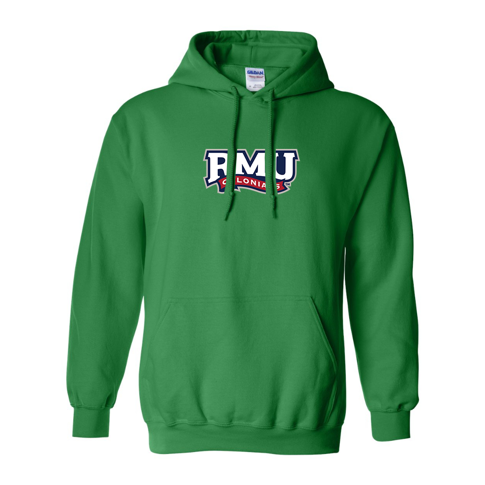 Men's Robert Morris Colonials Logo Gildan  Heavy Blend Hooded Sweatshirt