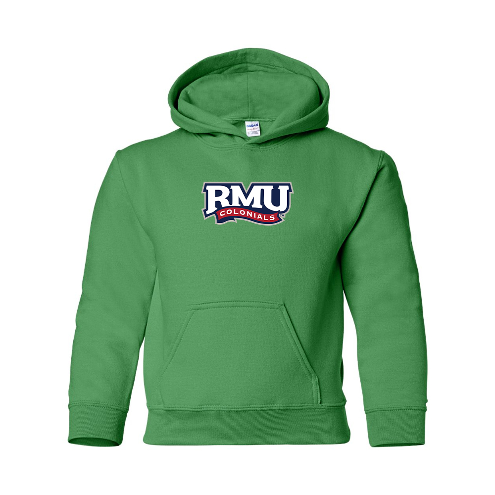 Youth Robert Morris Colonials Logo Gildan Heavy Blend  Hooded Sweatshirt