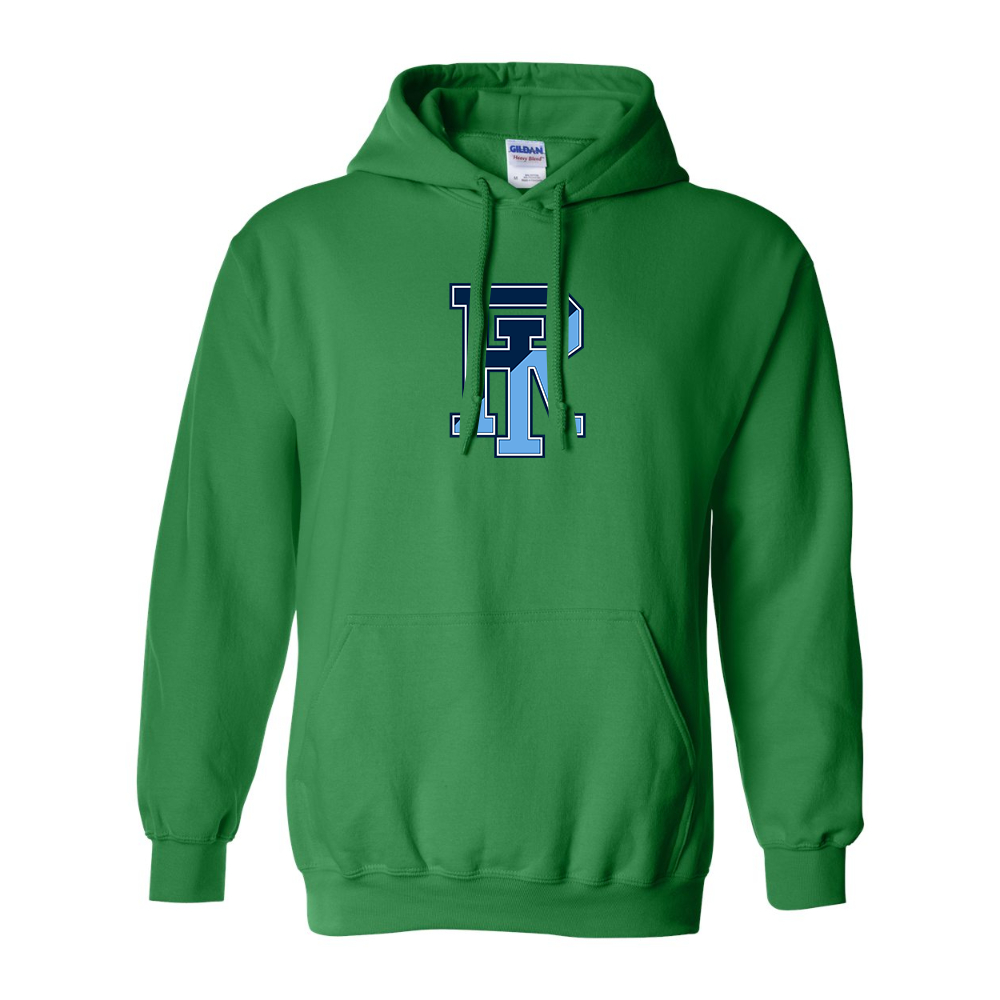 Men's Rhode Island Rams Logo Gildan  Heavy Blend Hooded Sweatshirt