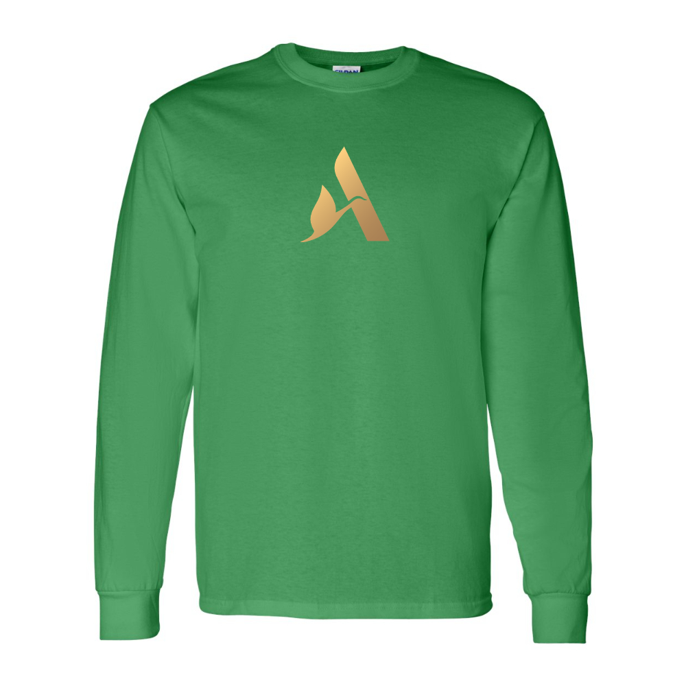 Men's Accor Golden Logo Gildan Heavy Cotton Long Sleeve T-Shirt
