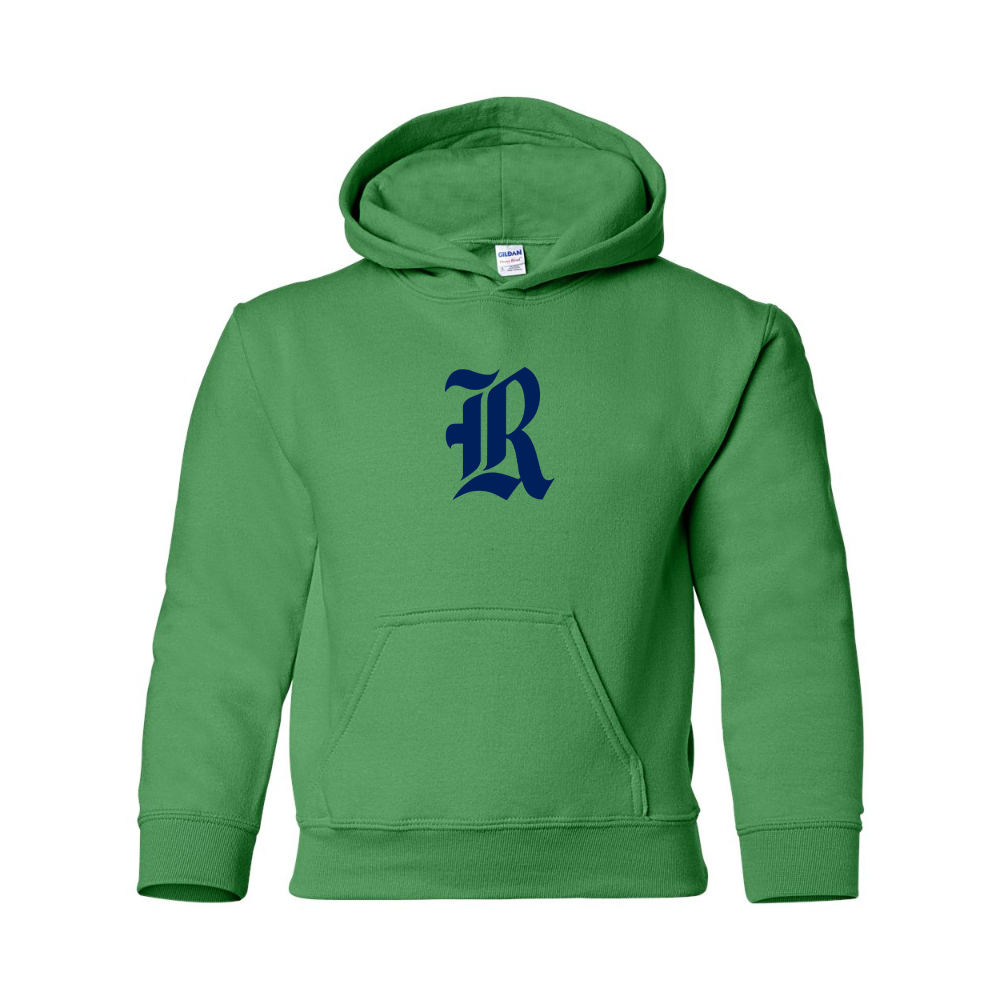 Youth Rice Owls Logo Gildan Heavy Blend  Hooded Sweatshirt