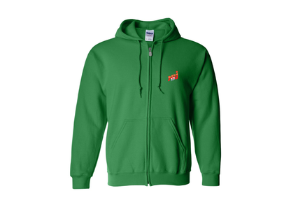 Men's NRJ 12 Logo Gildan  Heavy Blend Full Zip Hooded Sweatshirt