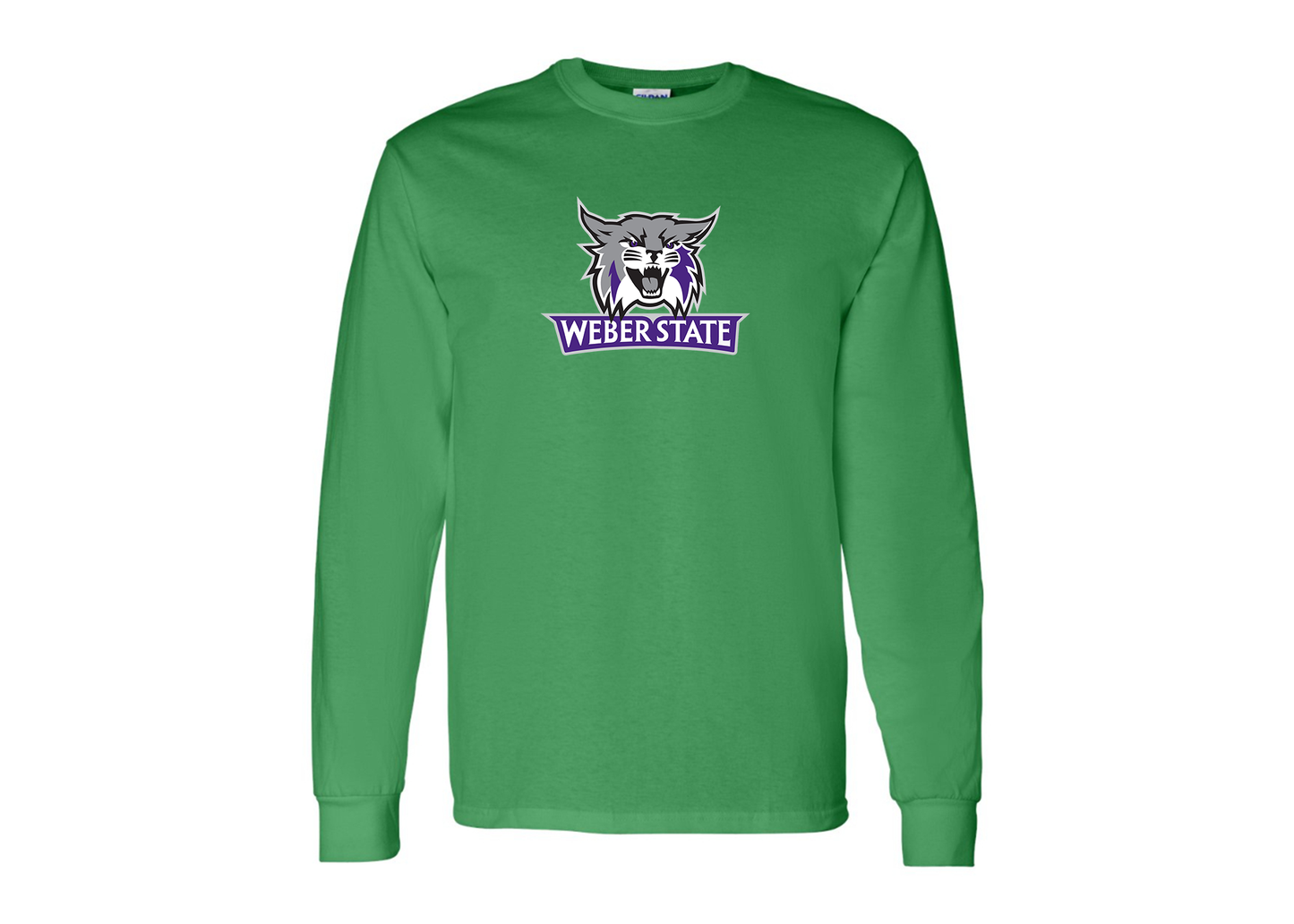 Men's Weber State Wildcats Gildan Heavy Cotton Long Sleeve T-Shirt