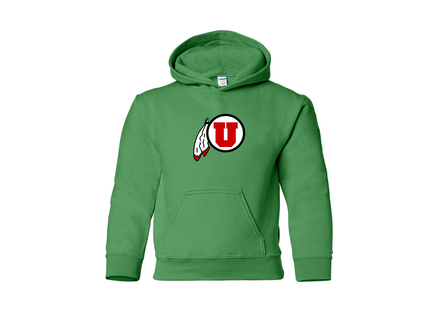 Youth Utah Utes Gildan Heavy Blend  Hooded Sweatshirt