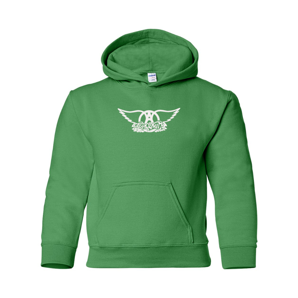 Youth Aerosmith Logo Gildan Heavy Blend  Hooded Sweatshirt