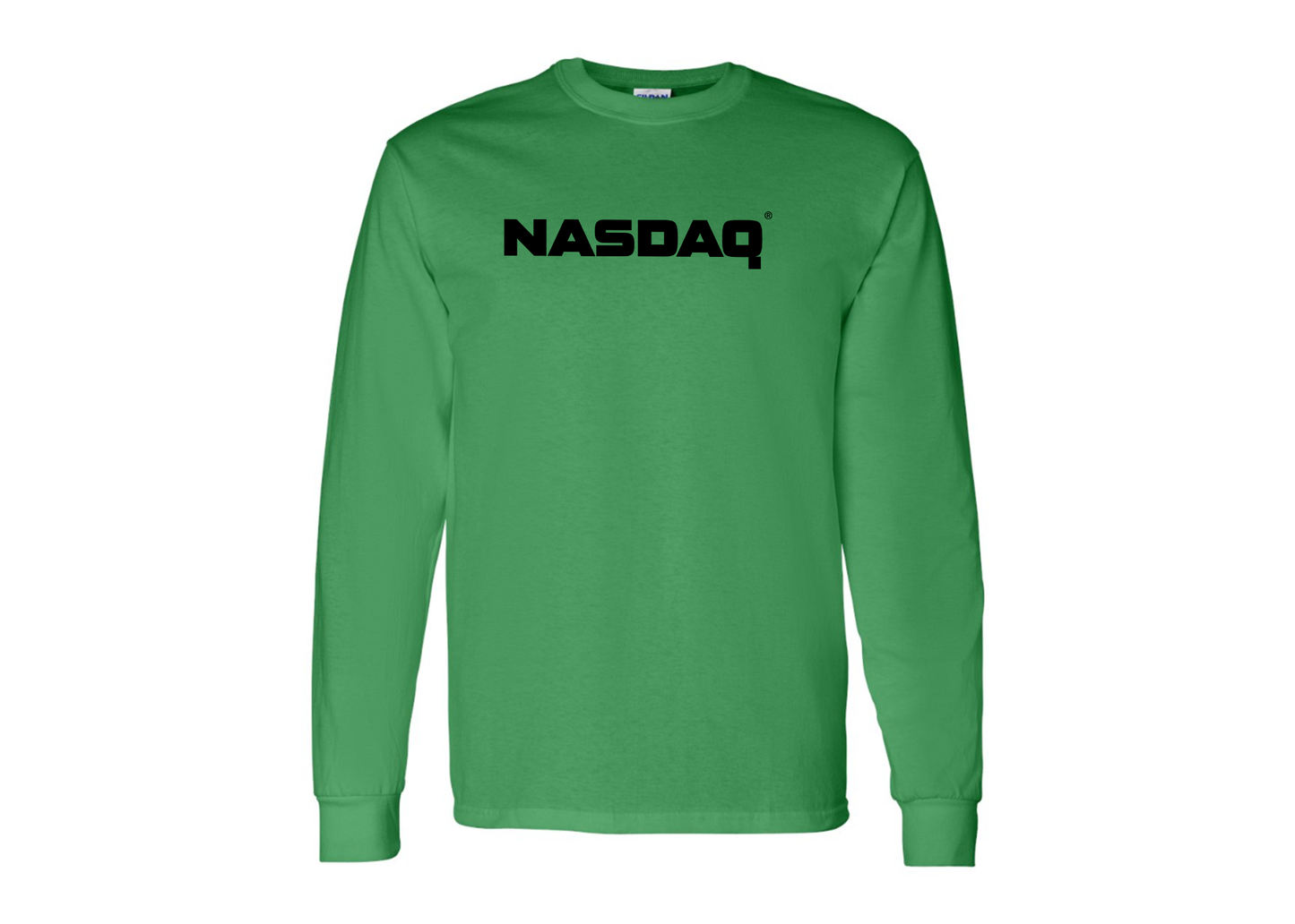 Men's Nasdaq Logo Gildan Heavy Cotton Long Sleeve T-Shirt