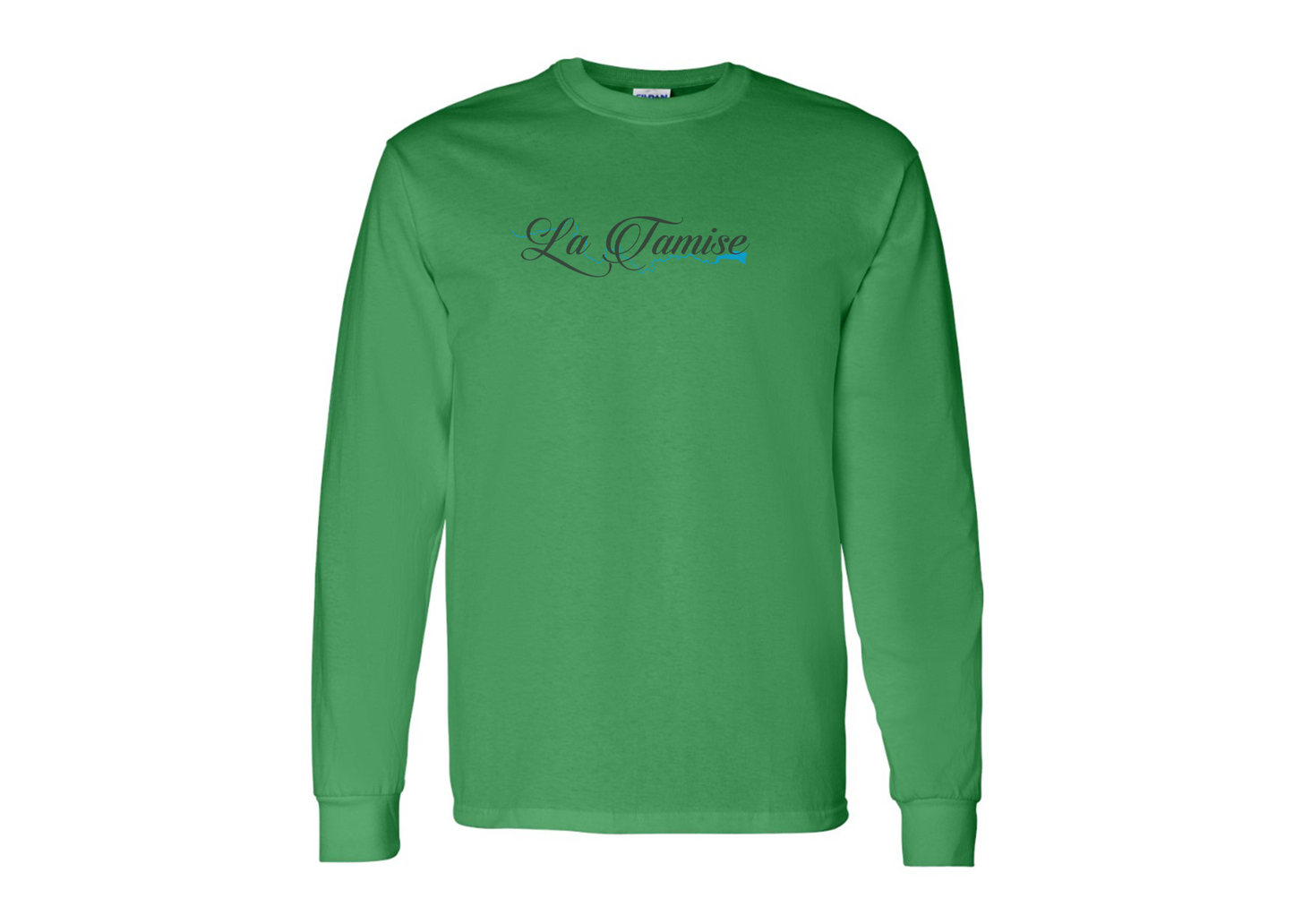 Men's La Tamise Logo Gildan Heavy Cotton Long Sleeve T-Shirt