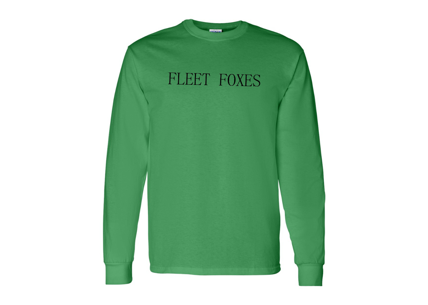 Men's Fleet Foxes Logo Gildan Heavy Cotton Long Sleeve T-Shirt