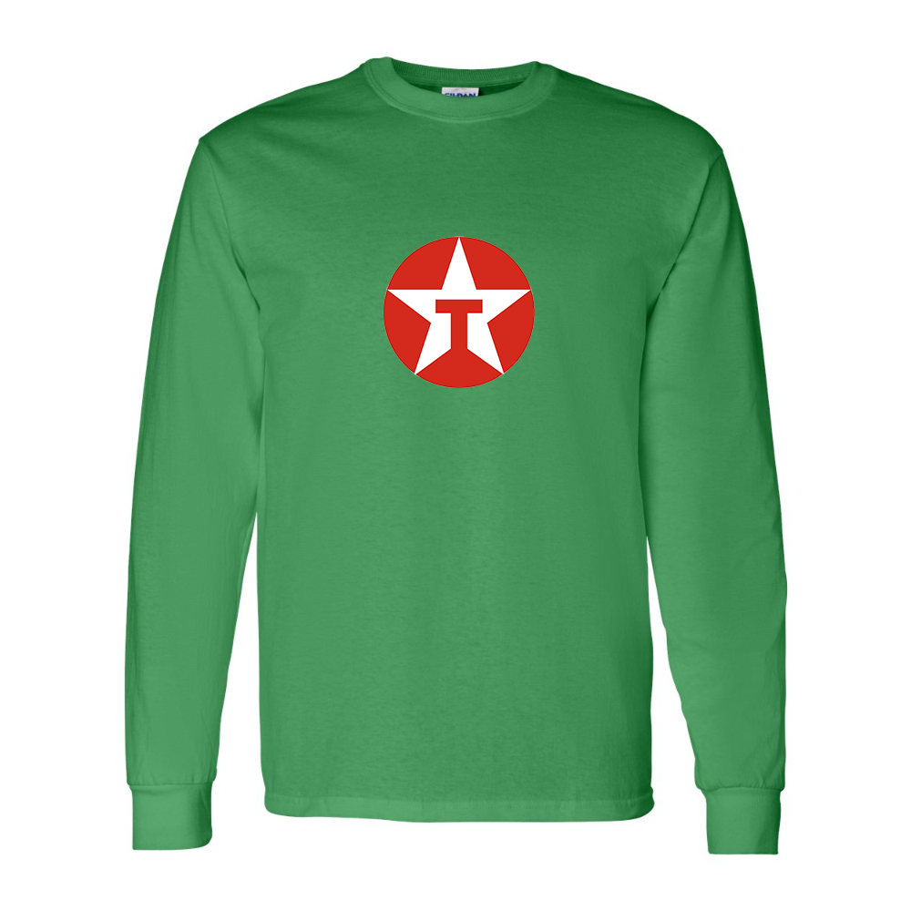 Men's Texaco Logo Gildan Heavy Cotton Long Sleeve T-Shirt