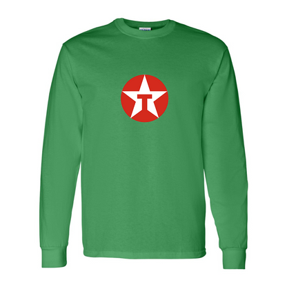 Men's Texaco Logo Gildan Heavy Cotton Long Sleeve T-Shirt