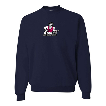 Men's Aggies New Mexico State Logo  JERZEES NuBlend Crewneck Sweatshirt
