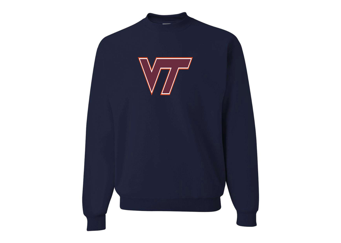 Men's Virginia Tech Hokies JERZEES NuBlend Crewneck Sweatshirt
