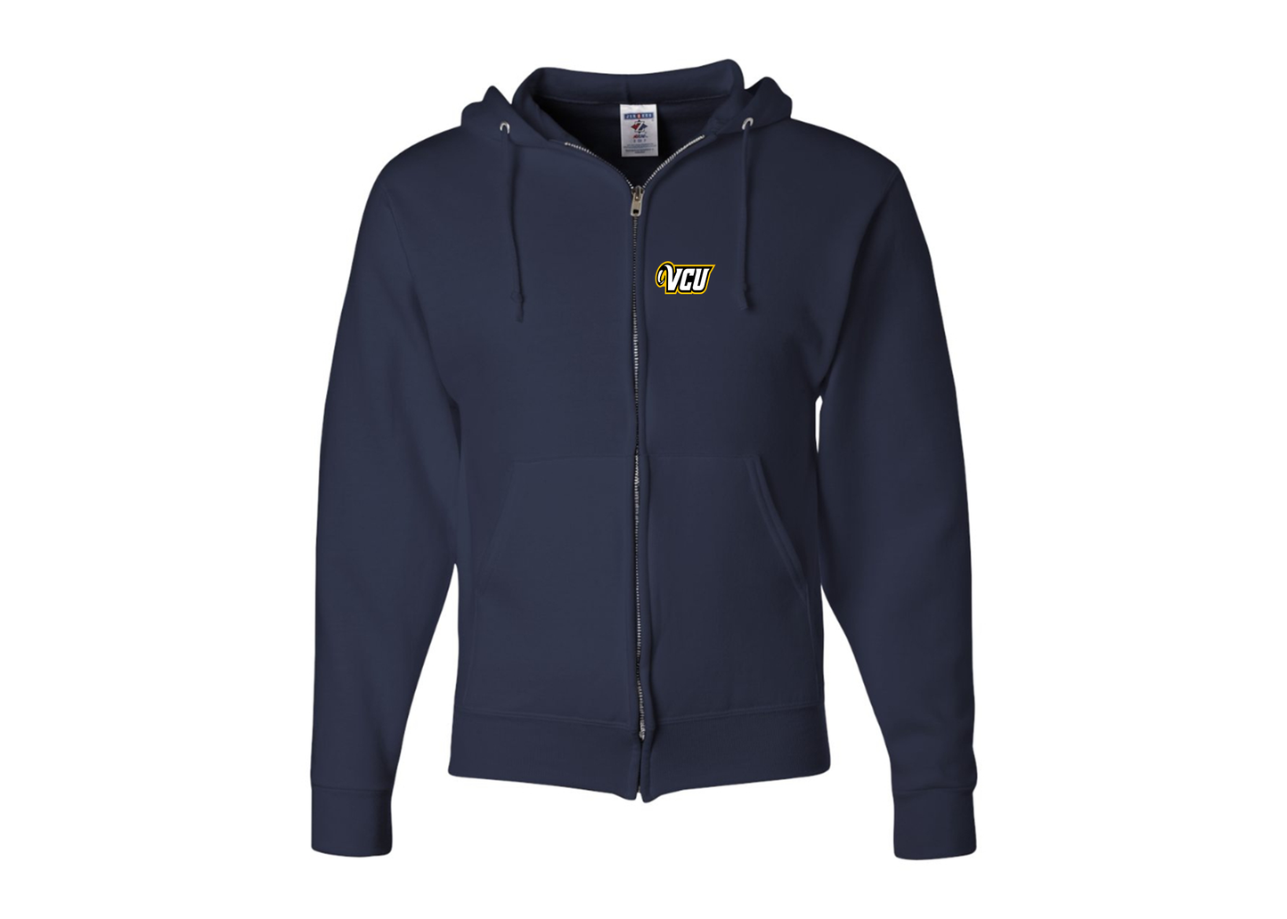 Men's Virginia Commonwealth Rams JERZEES NuBlend Full-Zip Hooded Sweatshirt