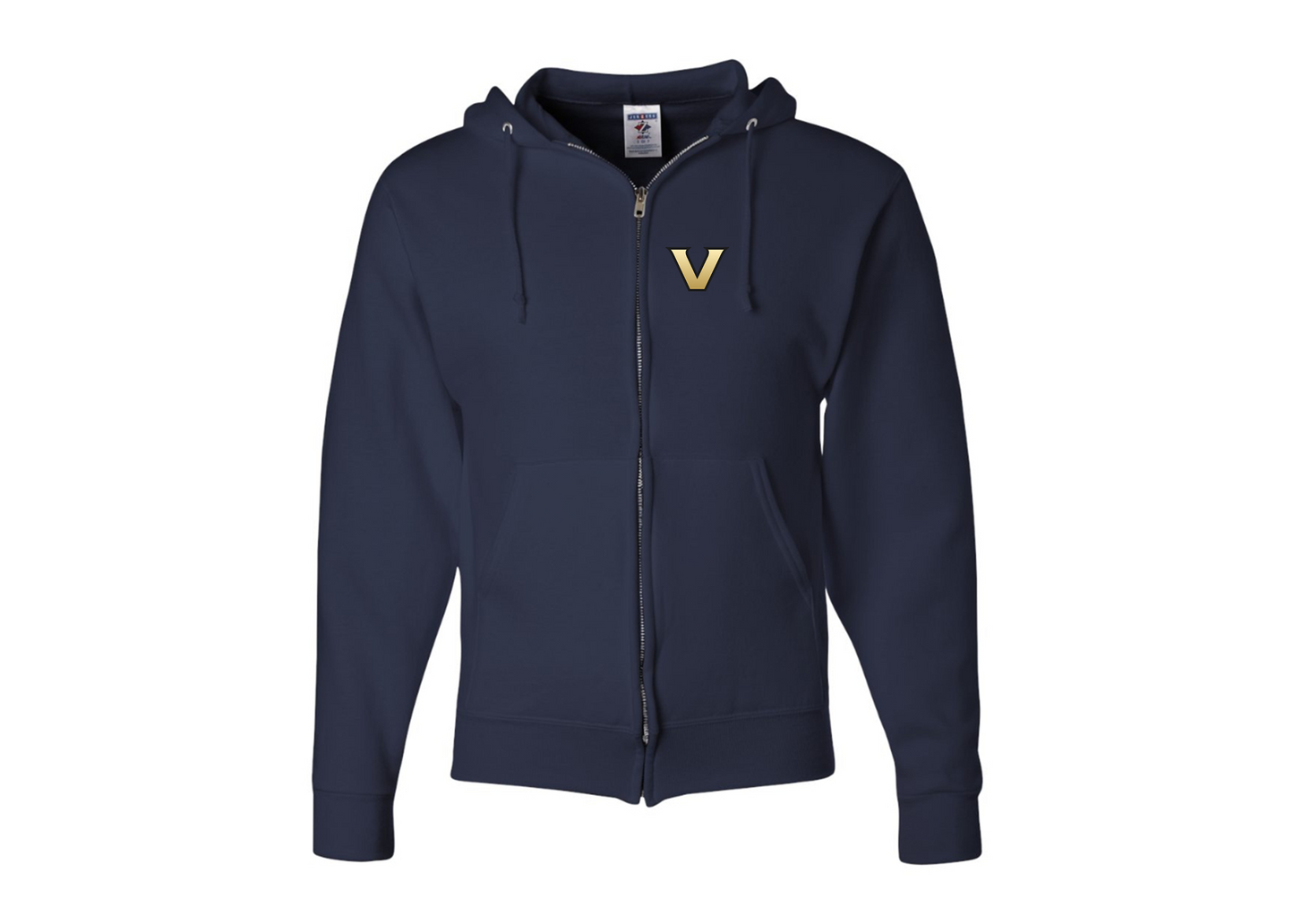 Men's Vanderbilt Commodores JERZEES NuBlend Full-Zip Hooded Sweatshirt