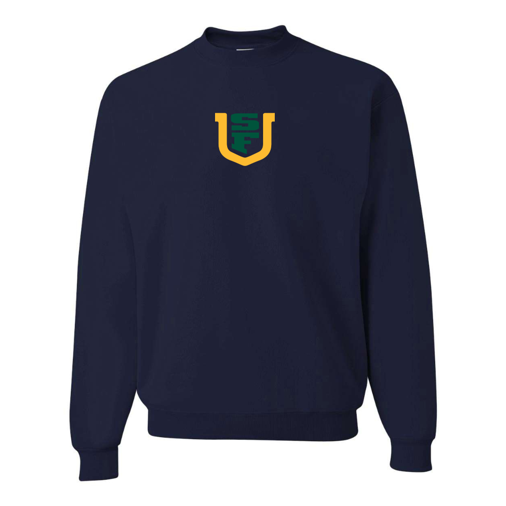 Men's San Francisco Dons Logo JERZEES NuBlend Crewneck Sweatshirt